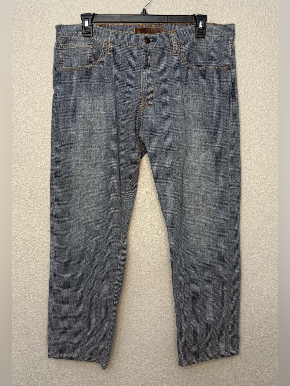 Agave Denimsmith | Rocker in Indigo Glen Plaid (Style 11-8041) Y2K | 40x31